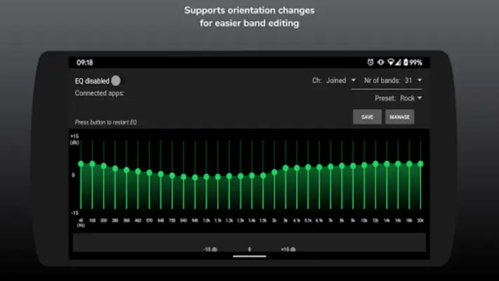 SpotEQ31 - 31 Band Equalizer android App screenshot 1