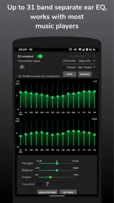 SpotEQ31 - 31 Band Equalizer android App screenshot 8